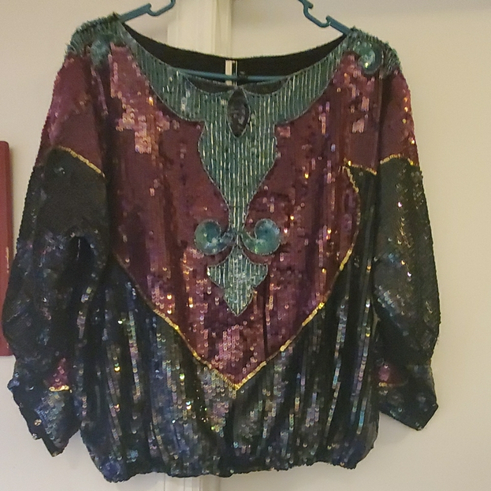Dazzling Sequined Top